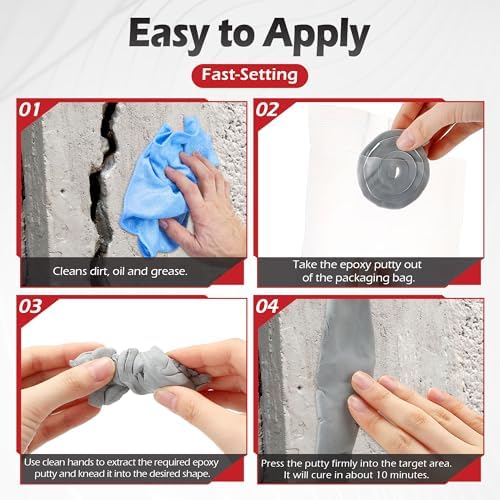 2 Pack Moldable Silicone Putty 1.5 ft x 0.32 in Grey