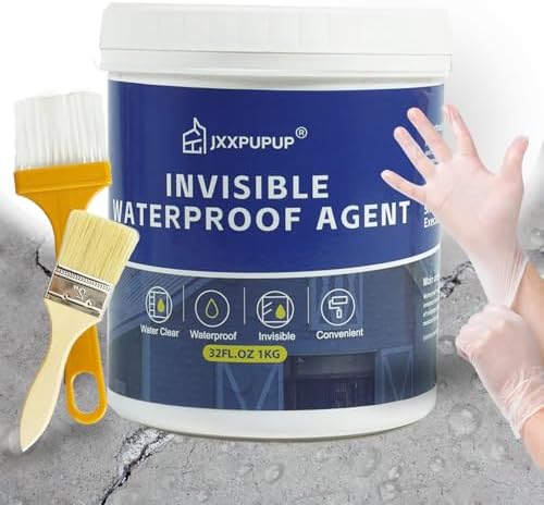Invisible Waterproof Sealant, Liquid Waterproof Agent Transparent Repairing Leak Water Proof Adhesive for Roof & Walls (1, Kilograms)