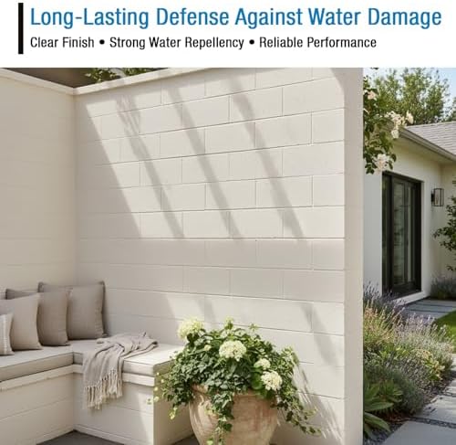 RainGuardPro Acrylic Paint Sealer 5 Gallons | Indoor Outdoor Protection | Water-Based, VOC-Free | Shields Surfaces from Water, UV, Weather | Easy Application | Semi-Satin Finish