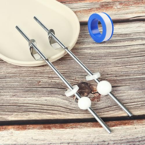 Lavatory Pop Up Center Piece Assembly, Pop-Up Drain Repair Kit, Bathroom Sink Pivot Rod Replacement Parts (15mm)