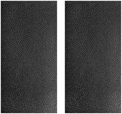 2 PCS Leather Repair Patch Tape, 4 x 8 Inch Waterproof PU Leather Repair Tape for Car Seat, Self-Adhesive Patch Kit for Repairing Couch Chairs Furniture, Car Accessories (Black)