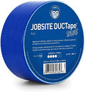IPG 6720BLU JobSite DUCTape, Colored Duct Tape, 1.88" x 20 yd, Blue (Single Roll)