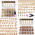 CheeMuii 136 Pcs Brass DOT Air Line Fittings Kit Push Lock DOT Air Fittings