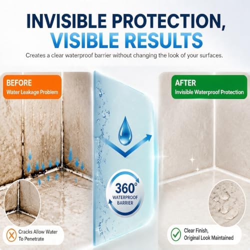 Invisible Waterproof Agent, Transparent Waterproof Sealant, 10.58 Oz