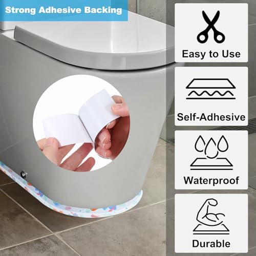PATIKIL Caulk Tape Waterproof Self Adhesive, PVC Toilet Caulking Sealant Strip Bathtub Caulk Sealing Strip Tape for Bathroom Kitchen Countertop, Seaweed (1.4 Inch x 10.5 Ft)