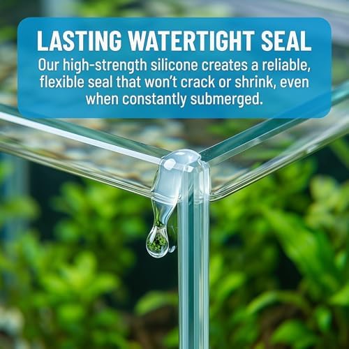Clear 9900 Silicone Waterproof Sealant for Roof, Wall, Fish Tank, RV & Metal Repair | Heat, Tear, Stretch & UV Resistant, Non-Toxic
