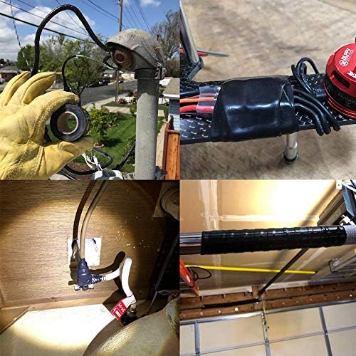 LLPT Self Fusing Silicone Tape 1" x 17 Ft, Black, UL Certified | Industrial, No Residue, UV & Weather Resistant, Waterproof Airtight Sealing for Marine, Pipe, Wire Insulation, Gym/Bike Grip