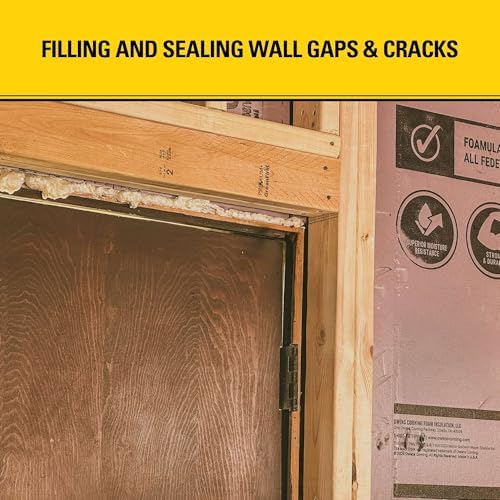 Stanley F902 Window & Door Foam Sealant (1x12 Oz.) – Low Expansion Polyurethane Insulating Spray Foam | Gaps and Cracks Filler for Window & Door Frames, Waterproof Sealant with Straw | 12 Oz. 1 Pack
