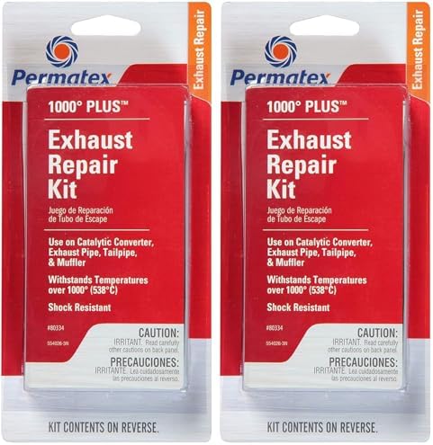 Permatex 80334 1000 Degree Plus Exhaust Repair Kit (Pack of 2)