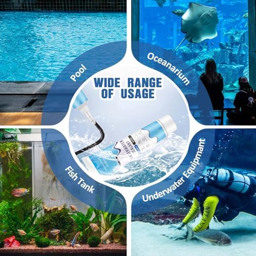 Threlaco 4 Pcs Black Aquarium Silicone Sealant 120ml Underwater Sealant