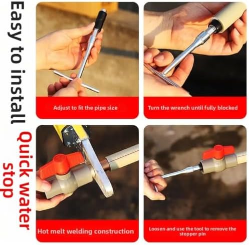 Stainless Steel Pipeline Leak Repair Tool With Adjustable Rubber Sleeves For Use On Various Diameter Pipes In Diverse Environments(A)
