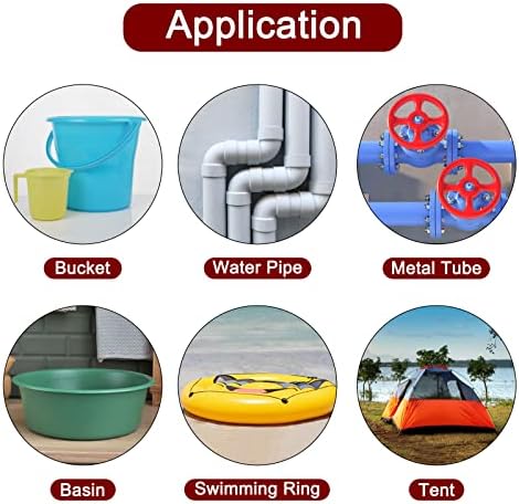 HARFINGTON Waterproof Patch Seal Tape 4" x5' Leak Repair Tape for Plastic Bucket/Basin Hoses Duct Pipes, Transparent