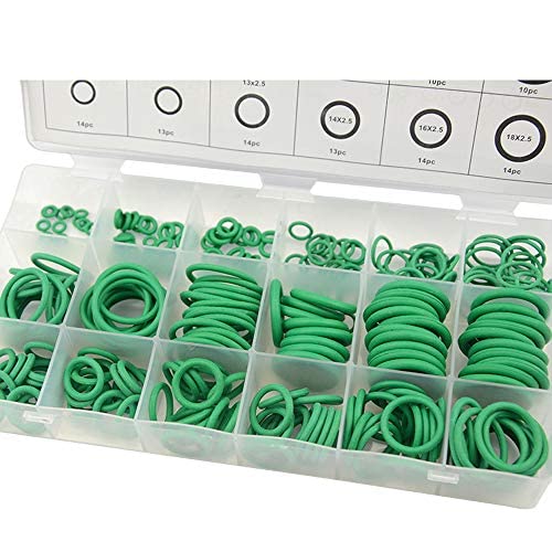 XINGYHENG 279Pcs 18 Sizes Rubber O-Ring Gasket Sealing Ring Repair Box Washer Seal Assortment Set for Plumbing Automotive General Repair