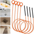4PCS Hair Clog Remover Tool, 50 Inch Anti-break Metal Drain Snake