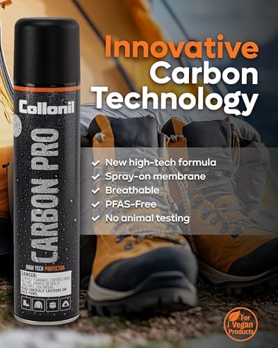 Collonil Carbon Pro XXL – Universal Shoe Protector Spray 2x 10.1 fl oz – Waterproof & Stain-Resistant – PFAS-Free Suede Protector for Shoes, Boots, Backpacks, Jackets & Tents – Made in Germany