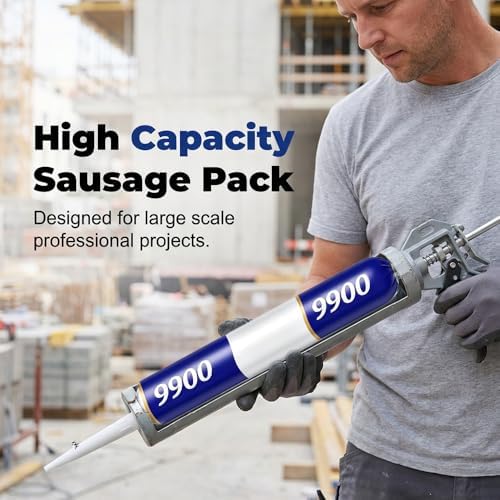 Sealant Waterproof, Silicon Waterproof Sealant Outdoor Silicone Sealant, Outdoor Water Proof Exterior Sealants High Temp Resistant Exterior Sealant (Gray-1PC)