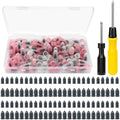 Linkstyle 100PCS Tire Repair Screws, Screw-in Tire Plugs, 2 Screwdrivers