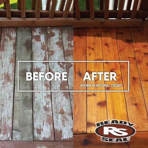 Ready Seal Exterior Wood Stain & Sealer, Clear, 1 Gallon