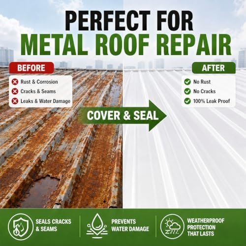 Pushglossy 1 Roll EPDM Rubber Roofing Membrane 50 Mil, 39" x 5 Ft, White