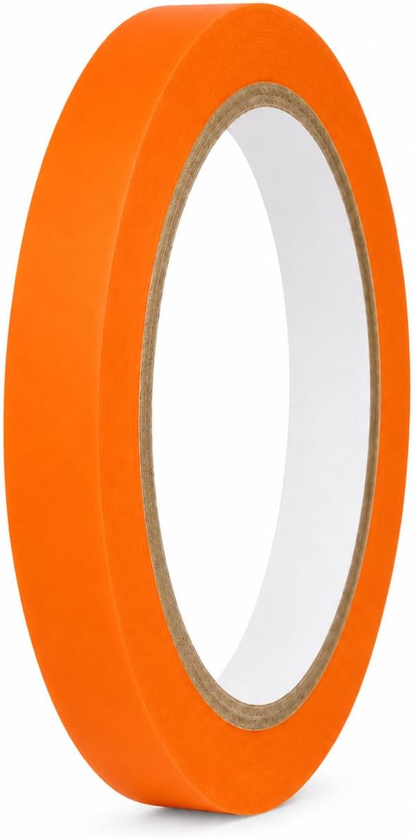 GGR Supplies CVT-536 Orange Vinyl Floor Marking Tape, 3/4 x 36 Yards | Dance Floor Tape; Gym Lane Marking; Vehicle and Boat Pinstriping; Write-On Color Coding; Conformable, Water and Oil Resistant