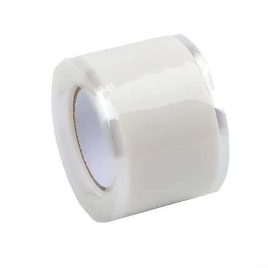 Waterproof Self-Fusing Silicone Tape for Pipe Repair and Hose Leak Seal, Electrical Wire Insulation for DIY Plumbing Projects,1.5m(white)