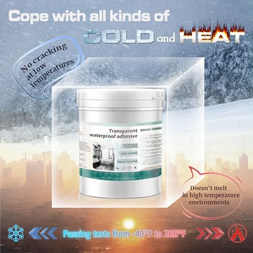 "1000g Transparent Waterproof Sealant - Long-Lasting Protection for Various Surfaces", C-01