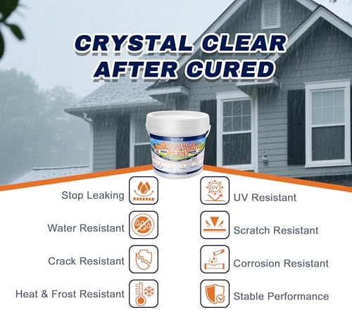 2000g Invisible Liquid Waterproof Sealant, Anti-Leak Roof Indoor & Outdoor