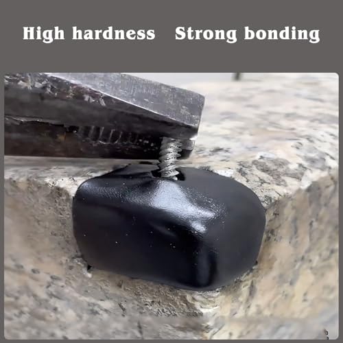 Marble Repair sealant,Super Diamond Mud Seal,Stone Broken Gap Hole Waterproof Repair mud,7oz/200g Fast Repair Metal AB Epoxy Putty for Wood Metal Glass Plastic Stone Ceramics (Black, 7oz)