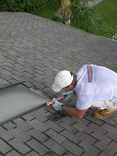 Leak Stopper Rubberized Roof Patch 10.1 OZ Tube | 100% Flexible Instant Sealant Tube for SBS Modified Roofs, Metal Roofs, Built-Up Roofs & Many Other Surfaces | 10 Years Warranty | 1 Pack