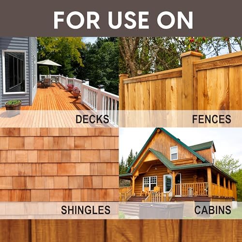 Ready Seal Exterior Wood Stain & Sealer, Clear, 1 Gallon