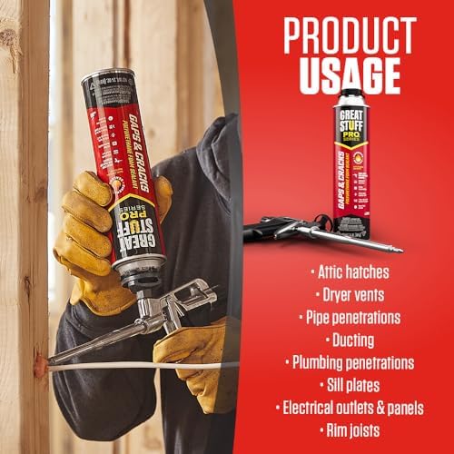 GREAT STUFF PRO Gaps & Cracks 24 oz Spray Foam Insulation Sealant