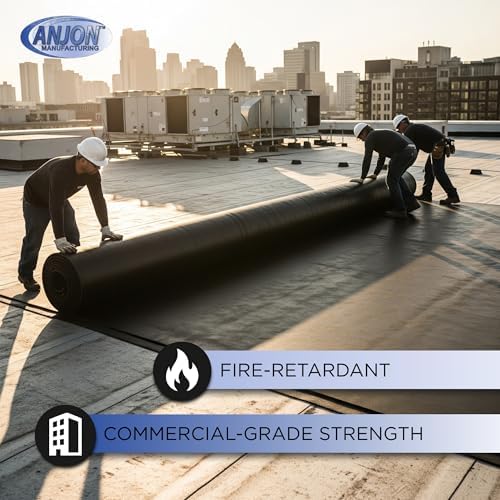 RoofShield EPDM Rubber Roofing Membrane 45 Mil, 10 ft x 100 ft