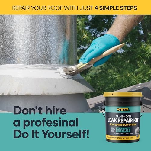 Waterproof Liquid Rubber Sealant Kit for Roofs and Gutters