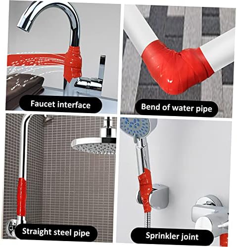 Zerodeko Pipe Sealing Tape Self-Adhesive Repair Tape for Plumbing Flexible Sealant for for Faucet and Sewer Leak Repairs