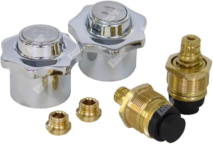 Kissler AB50-4110 Repacement For American Standard Aquaseal Lavatory Rebuild Kit, Polished Chrome Finish - Includes Handles, Seats, O-Rings or Gaskets and Stems