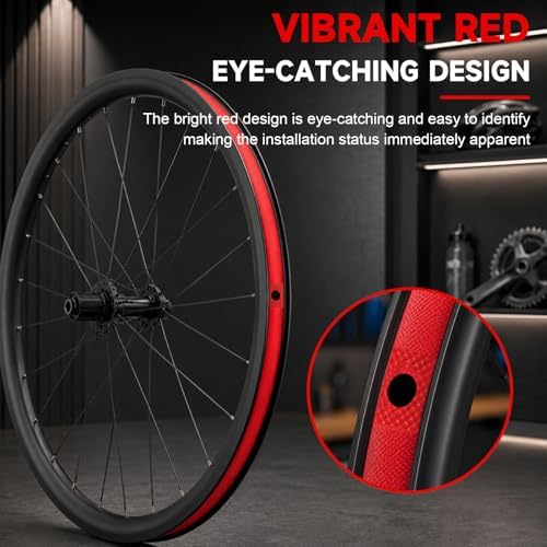 2 Pack Bicycle Rim Liner Rim Tape 26 Inch Bike Rim Strip, High Pressure & Puncture Resistant Tire Liner for Inner Tube Protection, Fits Mountain & Road Bikes, PVC Rim Protector