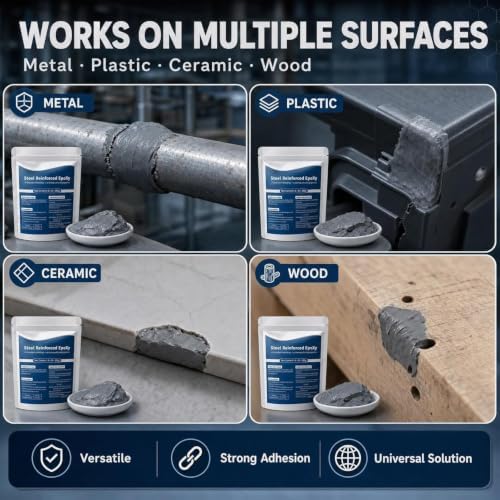 Epoxy Putty Fast Repair Epoxy Clay, Waterproof Heat-Resistant Epoxy High Strength Filler Putty, Fast Repair AB Two-Part Epoxy Clay Filler for Bonding Metal, Plastic, Wood, Tiles, Ceramics (3.5OZ/100g)