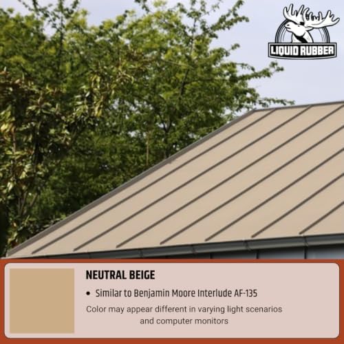 Color Roof Sealant Roof Bundle- 5g Roof Coating (Beige) & 4in x 50ft Seam Tape
