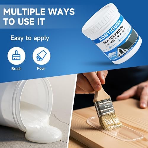Transparent Waterproof Sealant 10.5oz, Clear Invisible Coating