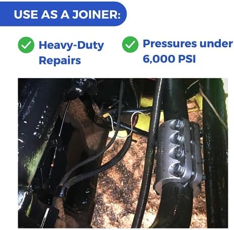 Hydraulic Hose Repair, Clamp Only for Fast Hose Repair, Durable Hose Repair Fittings, Hose Connector Repair, High Pressure Hose Clamps, Hose Patch Clamp - 1"