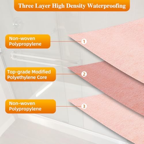 Waterproofing Membrane Band for Shower,Waterproof Membrane Tape-3.8Ftx29Ft