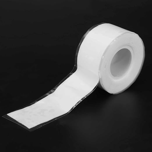 Marhynchus Silicone Rubber Repair Tape, Self Fusing Heavy Duty Leak Sealing Insulating Wrap for Plumbing Auto Silicone Black 9.8 ft 1 Roll