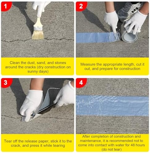 Butyl Tape, Waterproof RV Sealant Tape Butyl Rubber UV-Resistant Roofing Tape for Camper Marine Boat Truck Window Glass Roof Leak Patching Pipe Sealing (33ft x 2in)