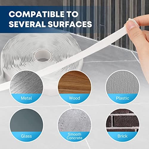 Kohree Butyl Tape White 1 Pack, 1/8" x 3/4" x 30 ft, Butyl Sealant Tape RV Putty Rubber Seal Tape Leak Proof for RV Repair, Window, Boat Sealing | RV Putty Rubber Seal Tape Leak Proof for RV Repair, Window, Boat Sealing