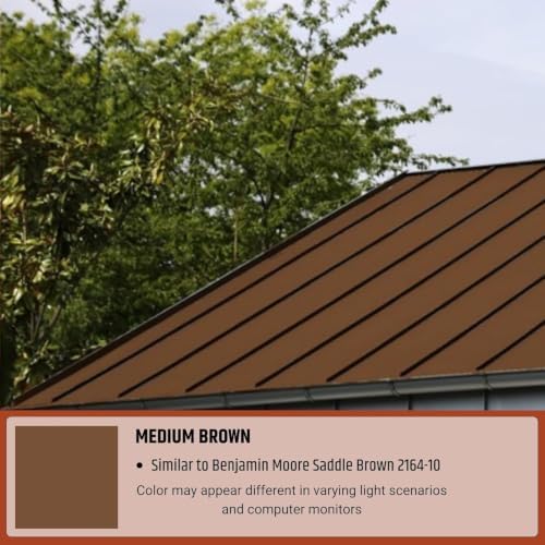 Color Roof Sealant Roof Bundle- 5g Roof Coating (Medium Brown) & 4in x 50ft Seam Tape