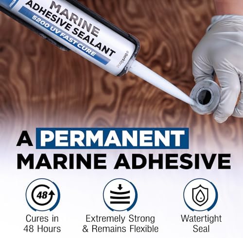 Berkland Marine Adhesive Sealant 5200 Fast Cure, 10 oz White