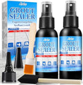 Grout Sealer - Tile Sealer Spray for Shower, Kitchen, Floor, Clear Grout Sealant Indoor & Outdoor for Marble, Granite, Mosaic, Non-Toxic & Low-VOCs, Waterproof & Long-Lasting Protection
