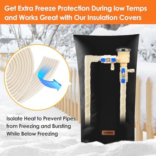 TOHONFOO Pipe Insulation Wrap Tape,Thickened Insulation Tape,3inx13ft,Beige | Weather Resistant Foam Tape Insulation,3 inch pipe insulation tape outdoors,ac line/pipe insulation winter freeze protection