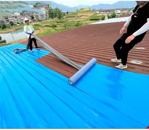 Blue Self-Adhesive Sheds Roofing Felt, Asphalt Roof Shingles Repair Tape, Roof Protector Underlayment Roll, Flashing Tape for Roofs, Waterproofing Roof Cladding(20x300cm/0.65x9.9ft)