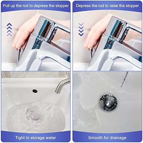 Enhon 3 Pack Pop up Stoppers Compatible with Moen Drain Components